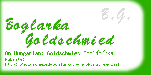 boglarka goldschmied business card